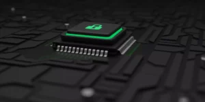 AnyConv.com online security protection dark background 3d illustration 1